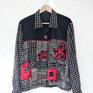 Black Vintage 80's Jacket